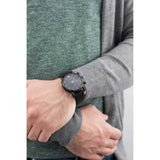 Emporio Armani Luigi Chronograph Black Dial Black Leather Strap Watch For Men - AR1737 Authentic Buy Shop Now