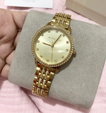 Michael Kors Melissa Quartz Gold Dial Gold Steel Strap Watch for Women - MK4368 Authentic Buy Shop Now
