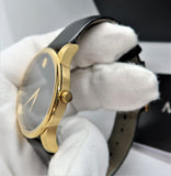 Movado 1881 Automatic Black Dial Black Leather Strap Watch For Men - 606875 Authentic Buy Shop Now