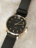 Marc Jacobs Baker Olive Green Dial Olive Green Leather Strap Watch for Women - MBM1328 Authentic Buy Shop Now