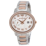 Michael Kors Whitley Analog White Dial Two Tone Steel Strap Watch For Women - MK6228 Authentic Buy Shop Now