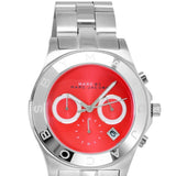 Marc Jacobs Blade Orange Dial Silver Steel Strap Watch for Women - MBM3306 Authentic Buy Shop Now