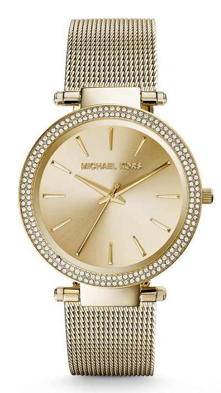 Michael Kors Darci Gold Dial Gold Mesh Bracelet Watch for Women - MK3368 Authentic Buy Shop Now