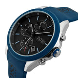 Hugo Boss Velocity Black Dial Blue Rubber Strap Watch for Men - 1513717 Authentic Buy Shop Now