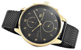 Tommy Hilfiger Chase Quartz Black Dial Black Mesh Bracelet Watch for Men - 1791580 Authentic Buy Shop Now