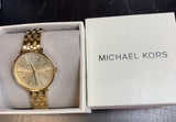 Michael Kors Pyper Quartz Gold Dial Gold Steel Strap Watch For Women - MK3898 Authentic Buy Shop Now
