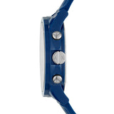 Armani Exchange Outerbanks Chronograph Blue Dial Blue Silicone Strap Watch For Men - AX1327 Authentic Buy Shop Now