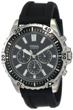 Fossil Garrett Chronograph Black Dial Black Rubber Strap Watch for Men - FS5624 Authentic Buy Shop Now