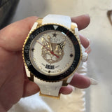 Gucci Dive Quartz White Dial White Rubber Strap Unisex Watch - YA136322 Authentic Buy Shop Now