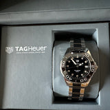 Tag Heuer Aquaracer Quartz Black Dial Two Tone Steel Strap Watch for Women - WAY131C.BA0913 Authentic Buy Shop Now