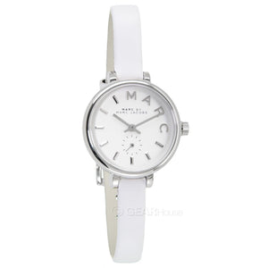 Marc Jacobs Sally White Dial White Leather Strap Watch for Women - MBM1350 Authentic Buy Shop Now