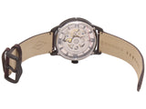 Fossil Townsman Automatic Skeleton Brown Dial Brown Leather Strap Watch for Men - ME3098 Authentic Buy Shop Now