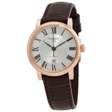 Tissot T Classic Carson Premium White Dial Brown Leather Strap Watch for Women - T122.207.36.033.00 Authentic Buy Shop Now