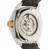 Fossil Modern Machine Automatic Skeleton Dial Black Leather Strap Watch for Men - ME3082 Authentic Buy Shop Now