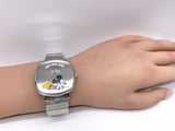 Gucci Grip x Disney Quartz Silver Dial Silver Steel Strap Unisex Watch - YA157419 Authentic Buy Shop Now