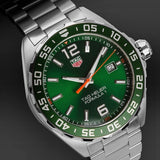 Tag Heuer Formula 1 Limited Edition Green Dial Silver Steel Strap Watch for Men - WAZ1017.BA0842 Authentic Buy Shop Now