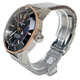 Breitling Superocean Heritage B20 Automatic 44 Black Dial Silver Mesh Bracelet Watch for Men - UB2030121B1A1 Authentic Buy Shop Now