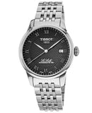 Tissot Le Locle Powermatic 80 Black Dial Silver Steel Strap Watch For Men - T006.407.11.053.00 Authentic Buy Shop Now