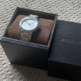 Michael Kors Gabbi Quartz Crystals Silver Dial Silver Steel Strap Watch For Women - MK3984 Authentic Buy Shop Now