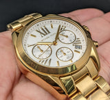 Michael Kors Lexington Quartz Gold Dial Gold Steel Strap Watch For Women - MK6267 Authentic Buy Shop Now