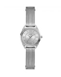 Guess Whisper Silver Dial Silver Mesh Bracelet Watch for Women - W1084L1 Authentic Buy Shop Now