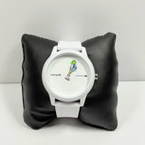 Lacoste Jeremyville White Dial White Silicone Strap Watch for Men - 2011072 Authentic Buy Shop Now