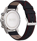 Hugo Boss Navigator Black Dial Black Leather Strap Watch for Men - 1513535 Authentic Buy Shop Now