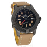 Breitling Avenger Automatic GMT 45 Black Dial Brown Nylon Strap Watch for Men - V32395101B1X1 Authentic Buy Shop Now