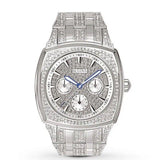 Bulova Crystal Collection Phantom Silver Dial Silver Steel Strap Watch for Men - 96C002 Authentic Buy Shop Now