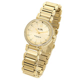 Coach Sport Diamonds Gold Dial Gold Steel Strap Watch for Women - 14502195 Authentic Buy Shop Now