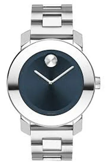 Movado Bold Blue Dial Silver Steel Strap Watch for Women - 3600396 Authentic Buy Shop Now