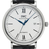 IWC Portofino Automatic '150 Years' Edition Automatic White Dial Black Leather Strap Watch for Men - IW356519 Authentic Buy Shop Now