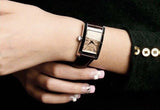 Emporio Armani Classic Beige Dial Brown Leather Strap Watch For Women - AR0155 Authentic Buy Shop Now