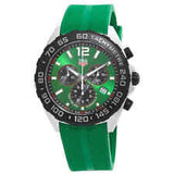 Tag Heuer Formula 1 Chronograph Green Dial Green Rubber Strap Watch for Men - CAZ101AP.FT8056 Authentic Buy Shop Now