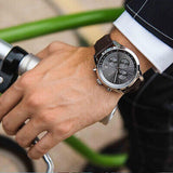 Hugo Boss Grand Prix Grey Dial Brown Leather Strap Watch for Men - 1513476 Authentic Buy Shop Now
