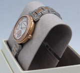 Michael Kors Abbey Three-Hand White Dial Two Tone Steel Strap Watch for Women - MK4616 Authentic Buy Shop Now