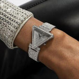 Guess Fame Quartz Crystals Silver Dial Silver Steel Strap Watch For Women - GW0644L1 Authentic Buy Shop Now