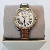 Michael Kors Kacie Three Hand Silver Dial Two Tone Steel Strap Watch for Women - MK6931 Authentic Buy Shop Now