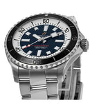 Breitling Superocean Automatic 44mm Blue Dial Silver Steel Strap Watch for Men - A17376211C1A1 Authentic Buy Shop Now