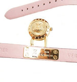Versace Medusa Lock Icon Gold Dial Red Leather Strap Watch for Women - VEDW00319 Authentic Buy Shop Now