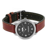 Coach Delancey Black Dial Brown Leather Strap Watch for Women - 14502792 Authentic Buy Shop Now