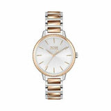 Hugo Boss Signature Silver Dial Two Tone Steel Strap Watch for Women - 1502567 Authentic Buy Shop Now