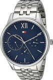 Tommy Hilfiger Damon Chronograph Blue Dial Silver Steel Strap Watch for Men - 1791416 Authentic Buy Shop Now