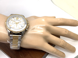 Versace Greca Action Chronograph Quartz Silver Dial Two Tone Steel Strap Watch for Men - VE3J00522 Authentic Buy Shop Now