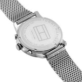Tommy Hilfiger Chronograph Black Dial Silver Mesh Bracelet Watch for Men - 1791292 Authentic Buy Shop Now