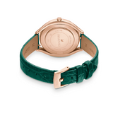 Swarovski Crystalline Aura Green Dial Green Leather Strap Watch for Women - 5644078 Authentic Buy Shop Now