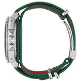 Gucci Dive Black Dial Two Tone NATO Strap Watch For Men - YA136206 Authentic Buy Shop Now