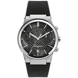 Salvatore Ferragamo Sapphire Chrono Black Dial Black Silicone Strap Watch for Men - SFME00121 Authentic Buy Shop Now