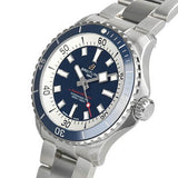 Breitling Superocean Automatic 42mm Blue Dial Silver Steel Strap Watch for Men - A17375E71C1A1 Authentic Buy Shop Now