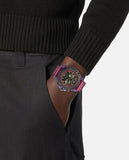 Versace Icon Active Chronograph Black Dial Purple Rubber Strap Watch For Men - VEZ701423 Authentic Buy Shop Now
